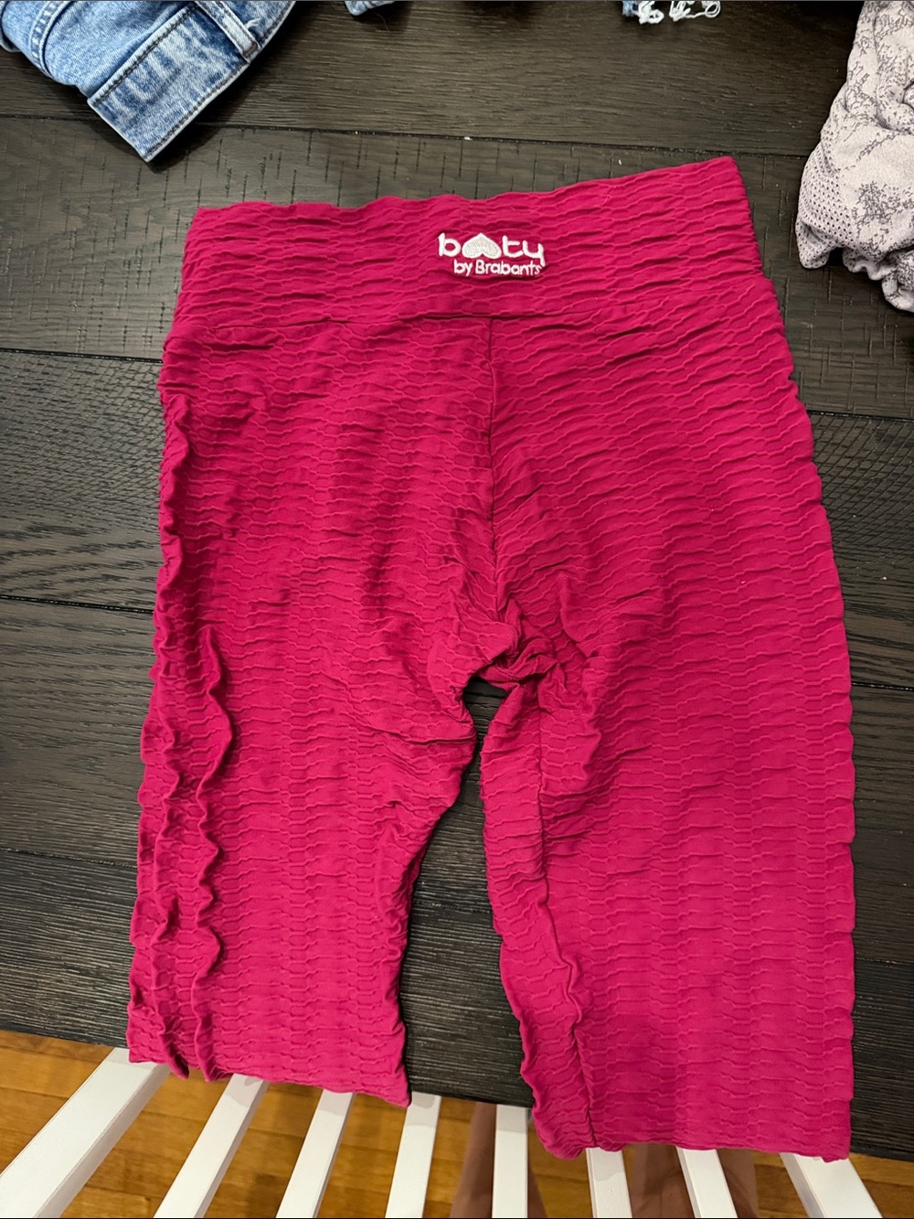 Booty by Brabants Hot Pink Textured Leggings